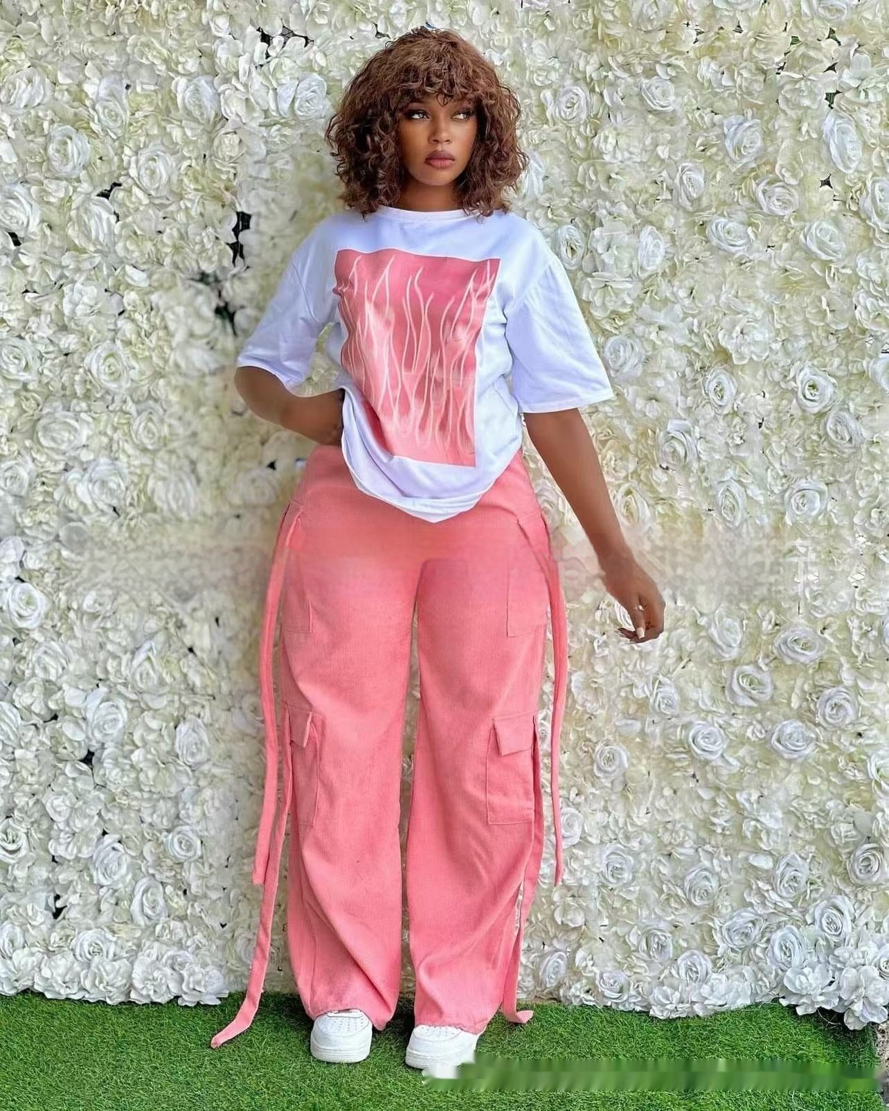 Casual Fashion Simple Loose Two-piece Suit