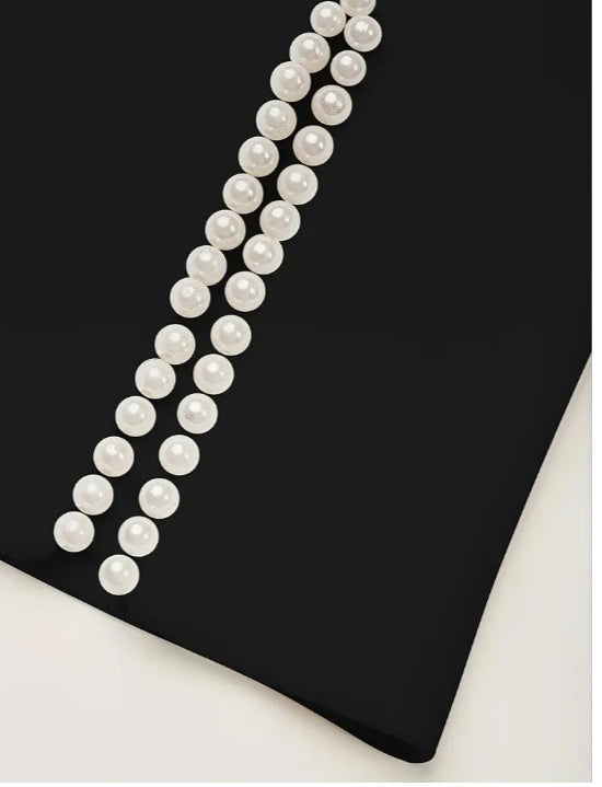 Medium Length Slit Sleeve Elegant Dress