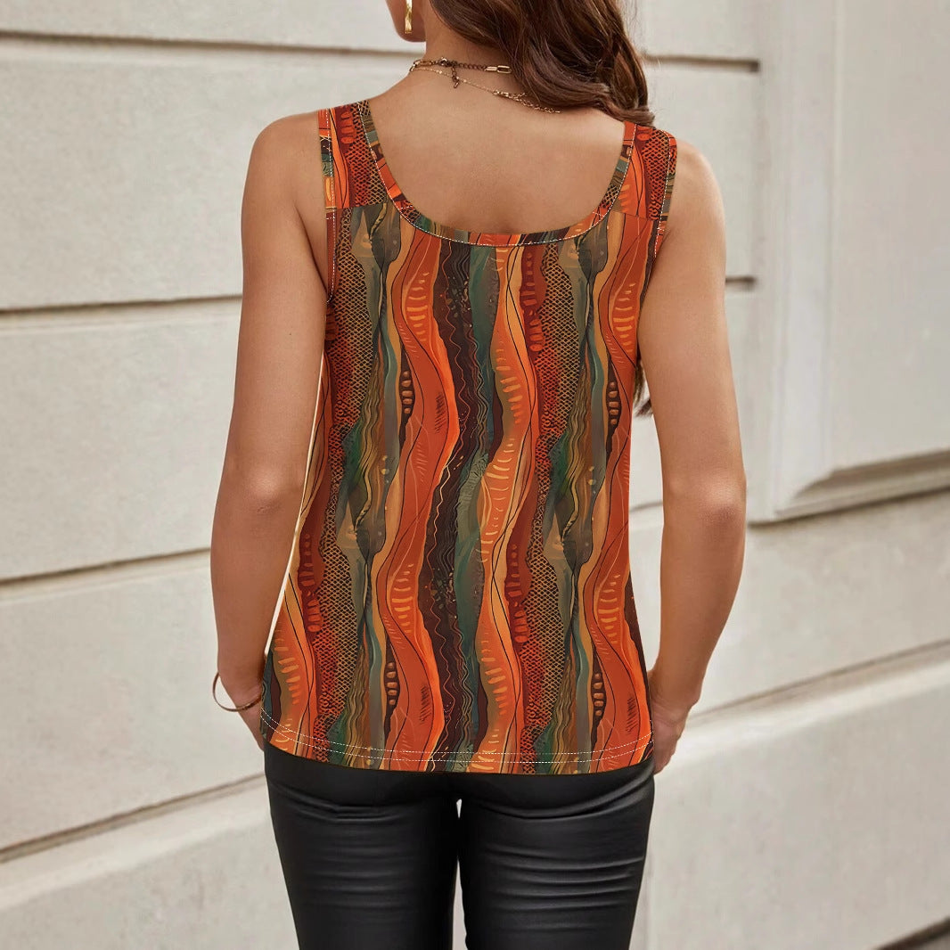 Women's Sleeveless Casual Vest T-shirt Top