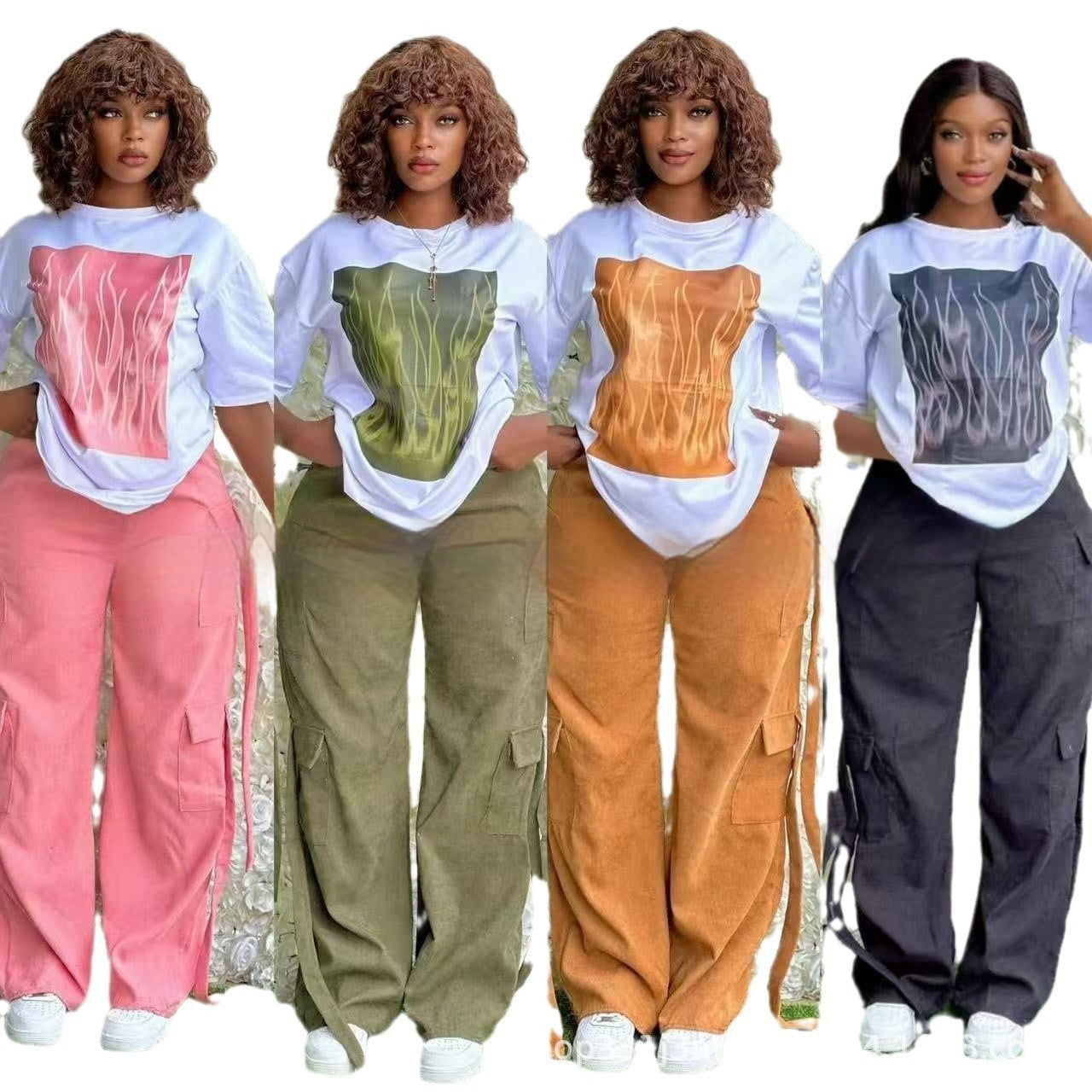 Casual Fashion Simple Loose Two-piece Suit