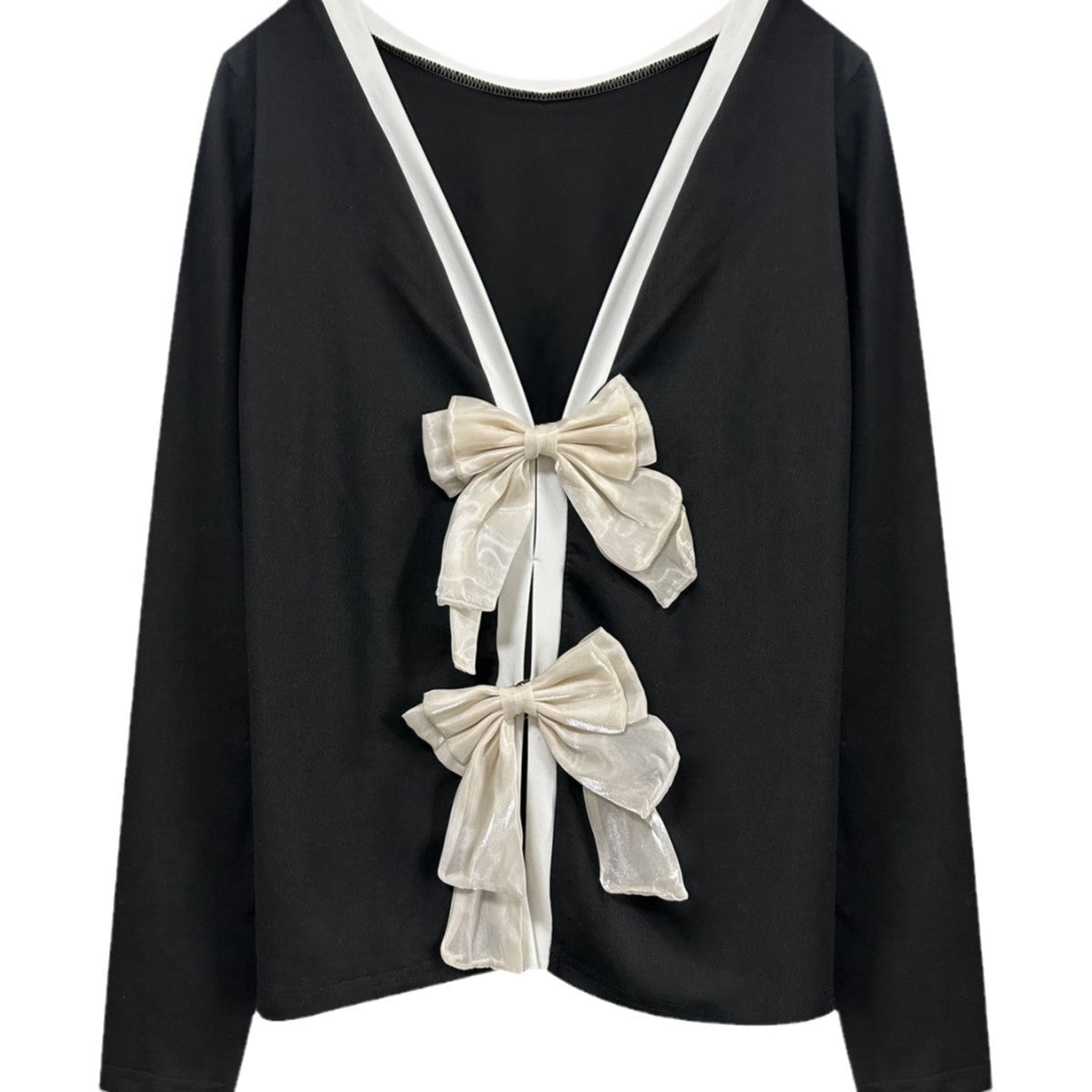 Women's Trendy Round Neck Two-Piece Illusionknit T-Shirt Full Sleeve Base Layer Top Crew Neck Design