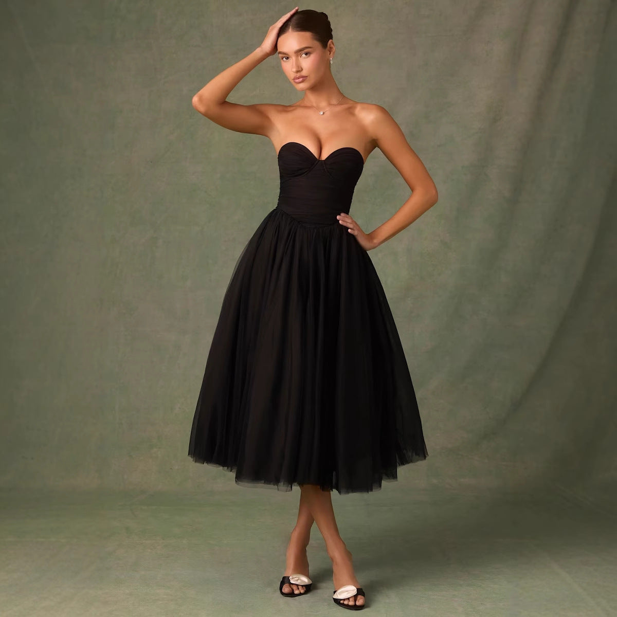 Women's Strapless Tube Top Clothing Dress