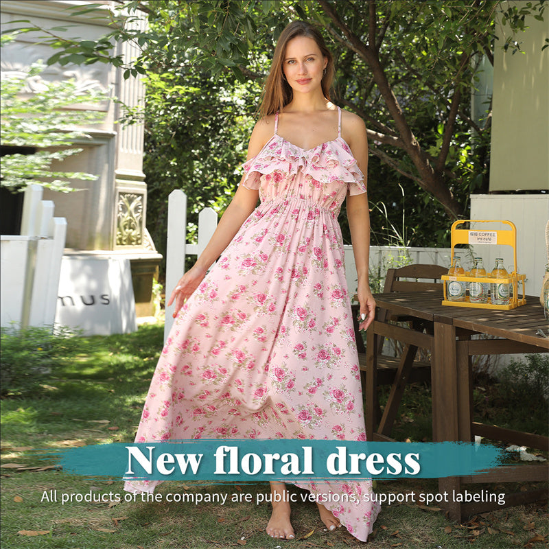 Women's Fashion Simple Printed Dresses, summer dresses.