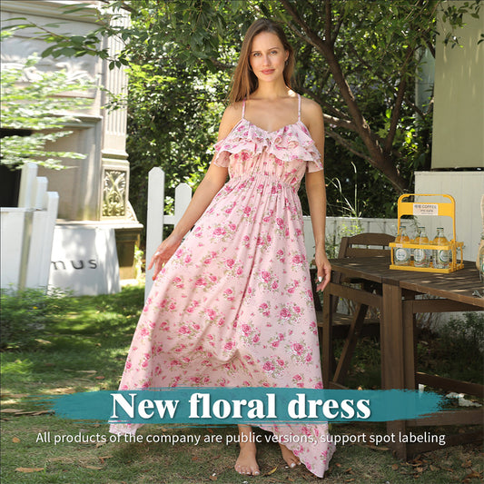 Women's Fashion Simple Printed Dresses, summer dresses.